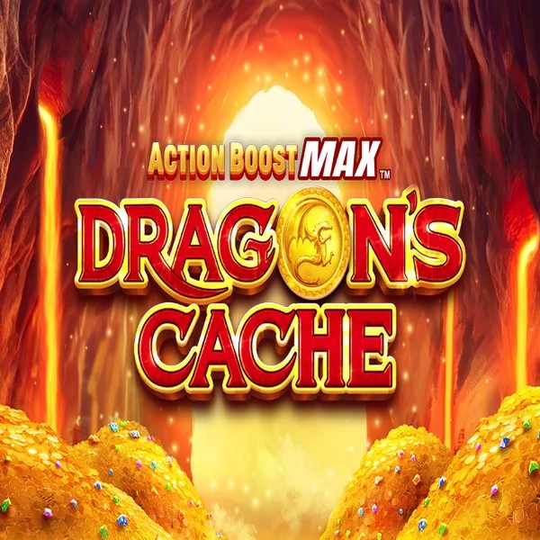 Action Boost Max Dragon's Cache casino game by SpinPlay Games – featured logo at Karhubet Casino