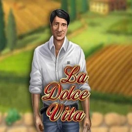La Dolce Vita slot logo by Gamomat at Karhubet CasinoLa Dolce Vita