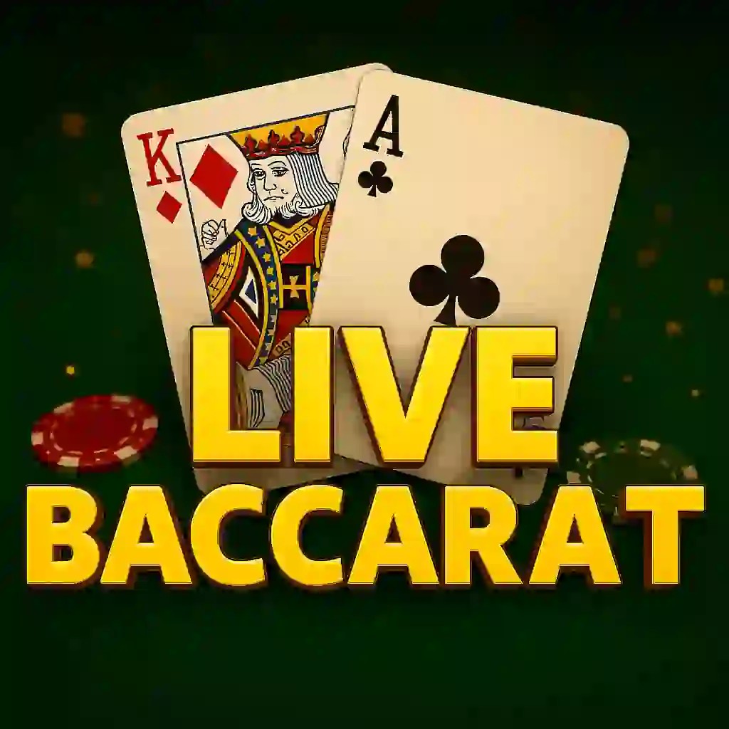 Live Baccarat slot visual from Evolution available on karhubetcasinos.com