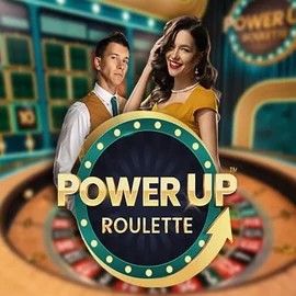 PowerUP Roulette logo by Pragmatic Play at Karhubet Casino